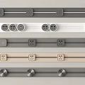 Modern Sleek Switch Panels With Multiple Sockets And Different Color Designs