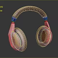 Stylish Over Ear Headphones With Purple And Silver Design And Comfortable Ear Cushions