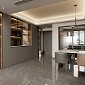 Modern Living And Dining Room Interior With Sofa Coffee Table Artwork Chandelier And Rug
