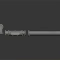 Industrial Metal Pipe Assembly With Flanges And Bolted Connections