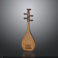 Handcrafted Traditional Chinese Wooden Pipa Musical Instrument With Classic Design And Smooth Surface