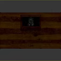 Rustic Wooden Cabinet With Detailed Carved Patterns And Traditional Design