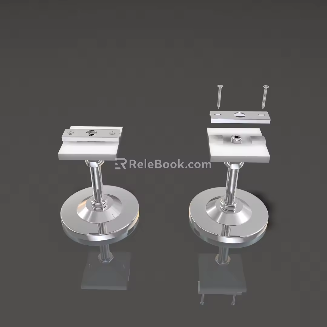 Assembled adjustable anchor ground leveling system anchor structure Assembled decoration 3d model