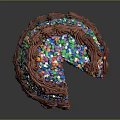 Delicious Chocolate Cake With Rich Chocolate Frosting And Colorful Sprinkles Sliced