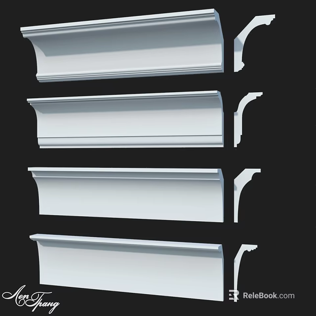 Different Styles of Architectural Components for Building Design Projects 3d model 