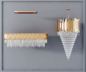 Crystal chandelier 3d model