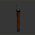 Classic Assault Rifle Weapon Featuring Wooden Stock Grip And Metal Components
