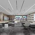 Modern Exhibition Hall Interior With Spacious Design Bright Lighting And Comfortable Seating