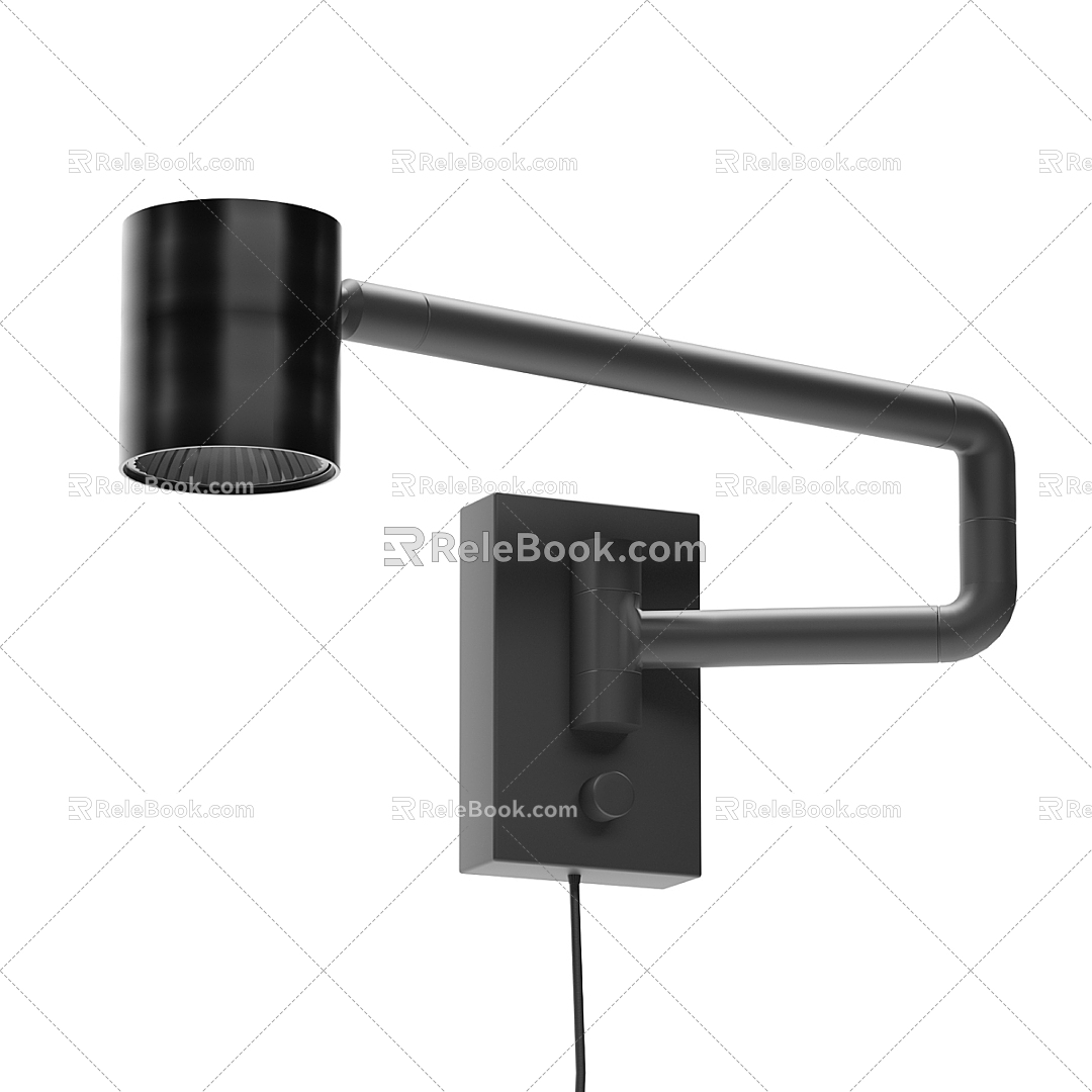 Modern wall lamp IKEA sconce loft plug 3d model