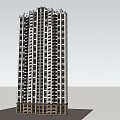 Modern High Rise Residential Building With Multiple Windows And Exterior Design