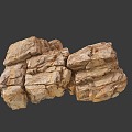 Rock Block Stone Stone Granite Natural Landscape 3d model