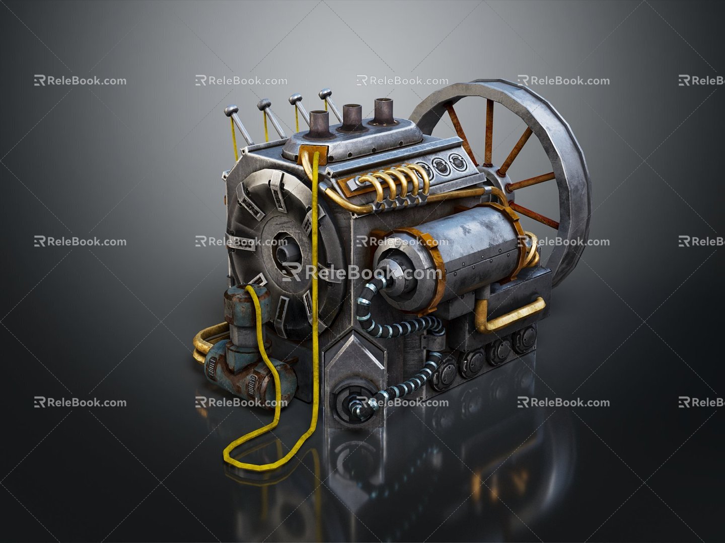 Modern Engine Racing Engine Racing Engine Car Engine 3d model