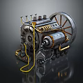 Modern Engine Racing Engine Racing Engine Car Engine 3d model