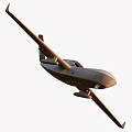 Gray Passenger Plane Flying in Clear Sky with Extended Wings and Engines