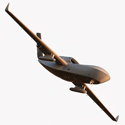 Modern aircraft Boeing drone military aircraft 3d model