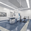 Modern operating room Hospital operating room 3d model