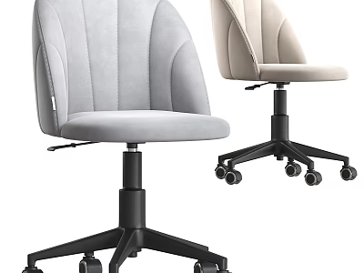 Modern Office Chair With Ergonomic Design Comfortable Backrest And Swivel Wheels For Mobility 3d model