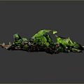 Artistic Pile of Colorful Mixed Vegetables with Mushroom and Green Leaves on Dark Background