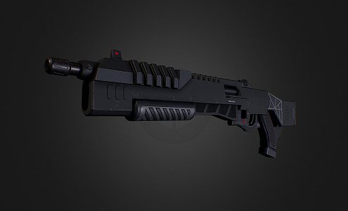 Shotgun Sci-Fi Razor Shooting Gun 3d model