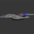Silver Explorer Spaceship With Streamlined Design And Colorful Wings For Space Exploration