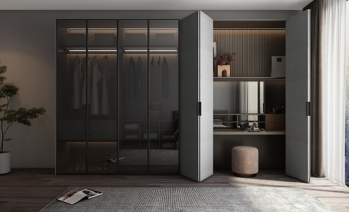 Modern wardrobe 3d model