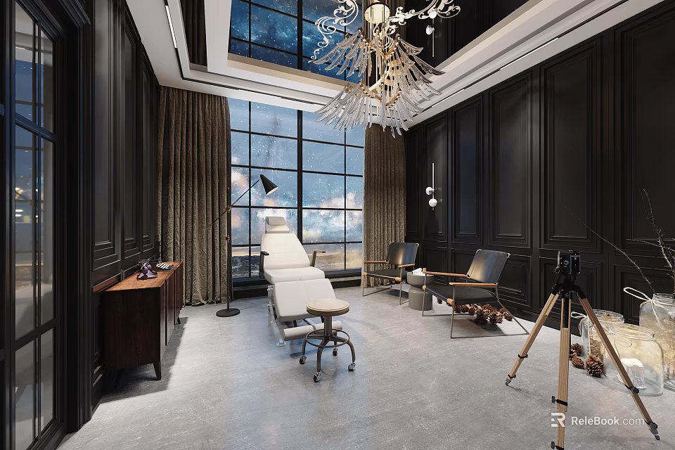 Modern Public Office Space With Open Layout Ergonomic Workstations And Natural Lighting 3d model 