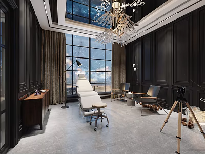 Modern Public Office Space With Open Layout Ergonomic Workstations And Natural Lighting 3d model