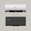 Midea Electric Water Heater Modern Design White And Gray With Digital