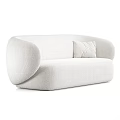 Grado Design Modern Sofa Nordic Sofa Minimalist Sofa Two-Seat Velvet Sofa 3d model