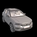 Silver SUV Car With White Seats Sunroof And 3D Front View Design