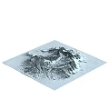 Natural Scenic Snowy Mountain Landscape with Rocky Peaks and Snow Covered Slopes