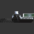 Digital Corded Telephone With Green Screen Display And Keypad Design