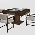 Modern Mahjong Table and Chair Mahjong Table 3d model