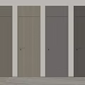 Modern Hinged Doors in Various Colors with Wood Grain and Gray Finishes