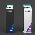 Parameter card parameter card design creative parameter card simple fashion atmosphere billboard auto show parameter card exhibition display special-shaped parameter card 3d model