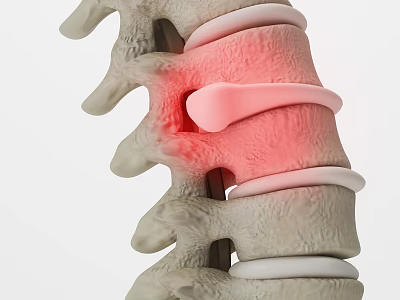 modern lumbar disc herniation 3d model