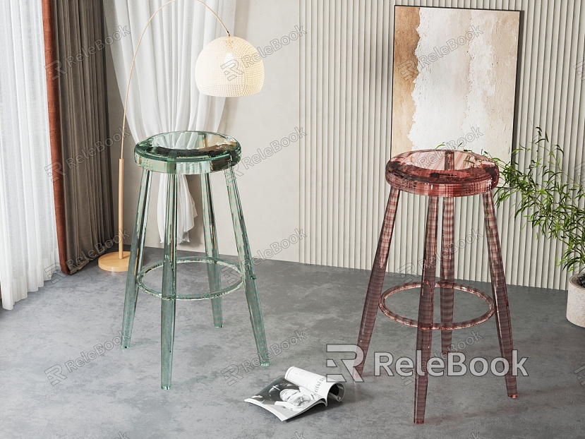 Modern Bar Stool Bar Chair Combination model