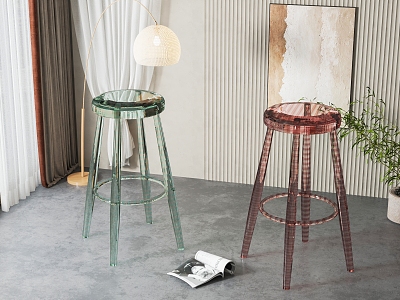 Modern Bar Stool Bar Chair Combination model