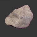 Light Colored Natural Stone with Rough Surface and Natural Texture on Dark Background with Reflection