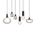 Modern Pendant Lights With Various Shapes Glass And Matte Finish For Home Interior