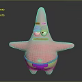Patrick Spongebob Starfish Mollusks 3d model