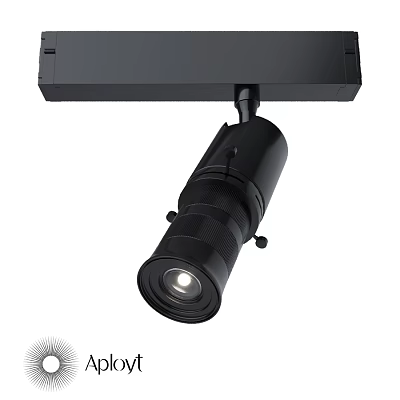 Black Adjustable Downlight Spotlight with Rotatable Head Ceiling Mounted Modern Lighting Fixture 3d model
