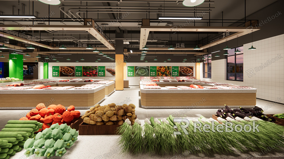 modern vegetable market model