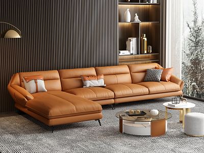 Modern Sofa Coffee Table Combination Sofa model