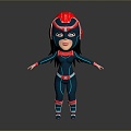 Superwoman Wonder Woman Lady Soldier Female Detective Female Detective 3d model