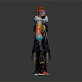modern game character punk boy steampunk character steampunk character 3d model