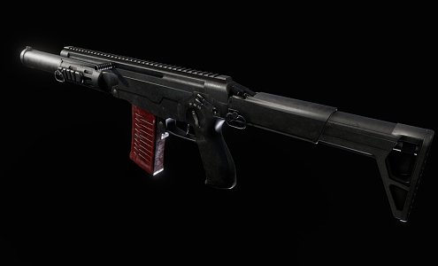 silencer submachine gun 3d model