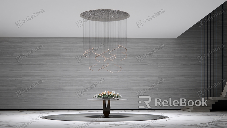 Modern chandelier crystal lamp model