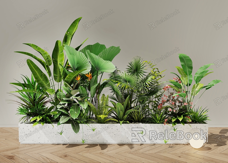 Plant Pile Indoor Landscape Plant Pile Green Plant Flower Landscape Green Plant Courtyard Green Plant Courtyard Small Landscape Green Plant model