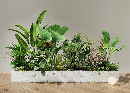 Plant Pile Indoor Landscape Plant Pile Green Plant Flower Landscape Green Plant Courtyard Green Plant Courtyard Small Landscape Green Plant 3d model